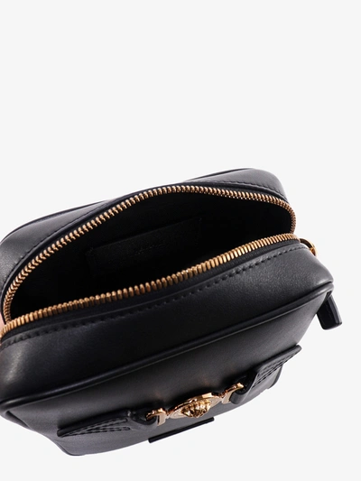 Shop Versace Shoulder Bags In Black/ Gold