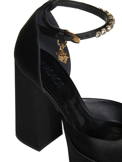 Shop Versace With Heel In Black