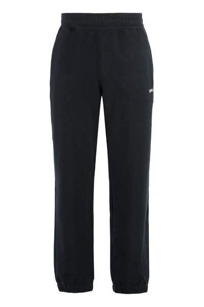 Shop Zegna Cotton Track-pants In Black