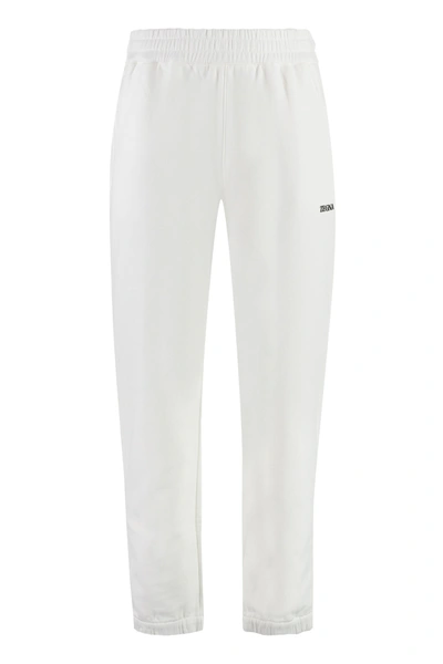 Shop Zegna Cotton Track-pants In White