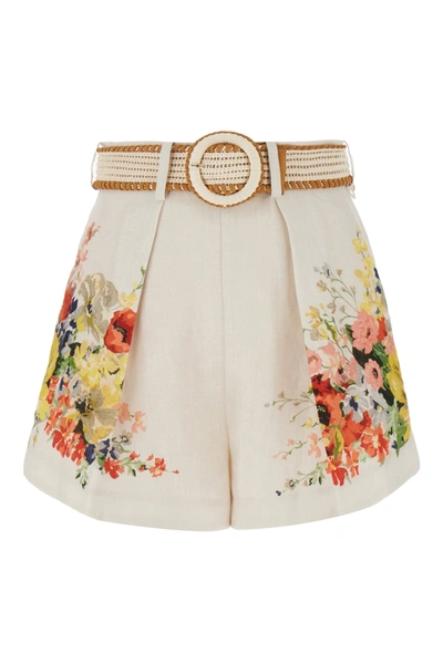 Shop Zimmermann Shorts In Off-white