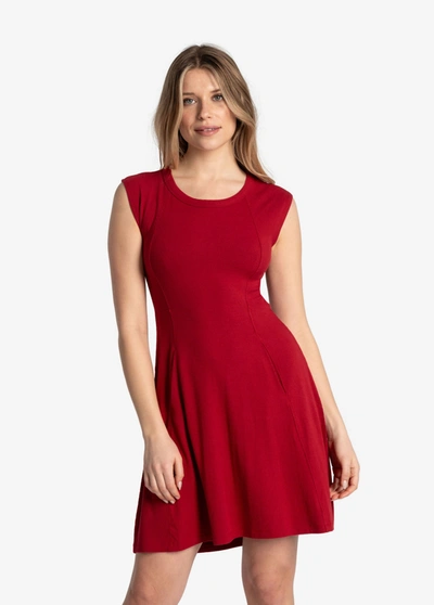 Shop Lole Traverse Short Sleeve Dress In Beetroot
