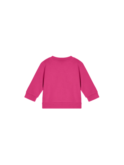Shop Pangaia Baby 365 Midweight  Sweater — Tourmaline Pink 18-24m