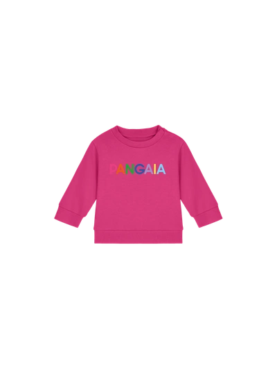 Shop Pangaia Baby 365 Midweight  Sweater — Tourmaline Pink 0-3m