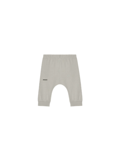 Shop Pangaia Baby 365 Lightweight Track Pants — Stone 12-18m