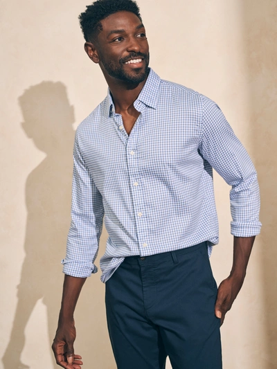 Faherty Movement&trade; Shirt (tall) In Light Blue Gingham