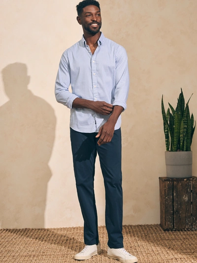 Shop Faherty Movement&trade; Shirt (tall) In Light Blue Gingham