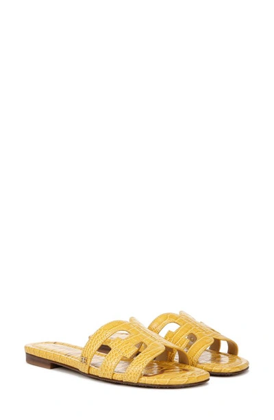 Shop Sam Edelman Bay Cutout Slide Sandal In Sunflower