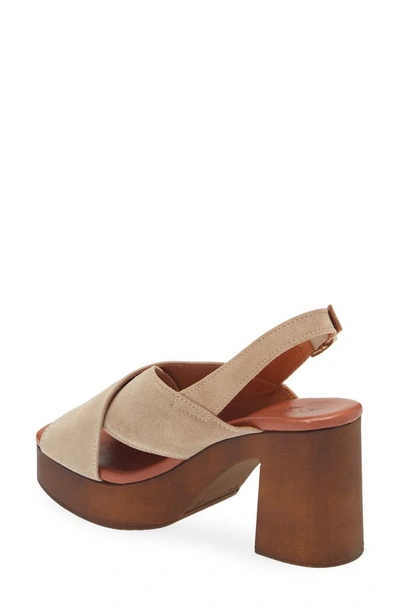 Cordani Wendy Slingback Platform Sandal In Crosta Pelle Corda