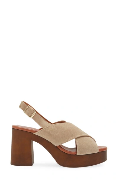 Shop Cordani Wendy Slingback Platform Sandal In Crosta Pelle Corda