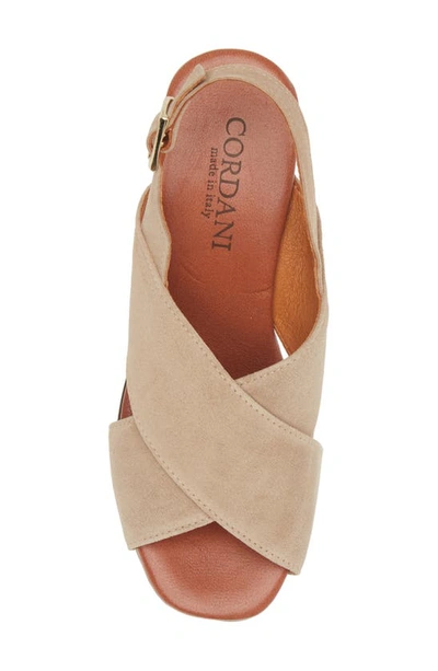 Cordani Wendy Slingback Platform Sandal In Crosta Pelle Corda