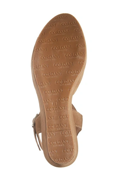 Shop Cordani Ryder Ankle Strap Platform Wedge Sandal In Crosta Fango