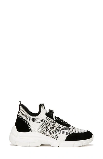 Shop Sam Edelman Chelsie Knit Sneaker In Black Multi