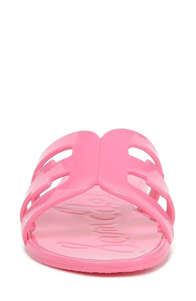 Shop Sam Edelman Bay Jelly Slide Sandal In Flamingo Pink