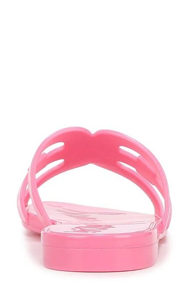 Shop Sam Edelman Bay Jelly Slide Sandal In Flamingo Pink
