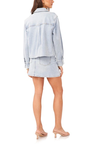 Shop 1.state Denim Jacket In Light Blue Wash