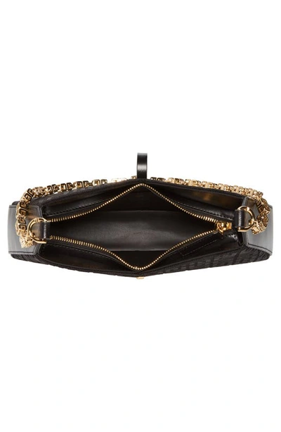 Shop Givenchy Small Cut Out 4g Embroidered Shoulder Bag In Black