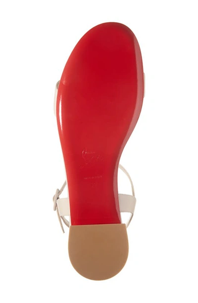 Christian Louboutin Sweet Jane Red Sole Ankle-strap Sandals In Leche