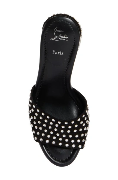 Shop Christian Louboutin Jane Crystal Embellished Slide Sandal In Black