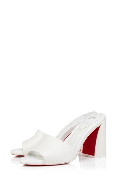 Shop Christian Louboutin Jane Slide Sandal In White