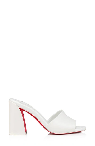 Shop Christian Louboutin Jane Slide Sandal In White