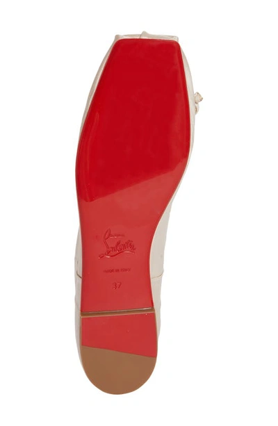 Shop Christian Louboutin Mamadrague Square Toe Ballet Flat In Leche