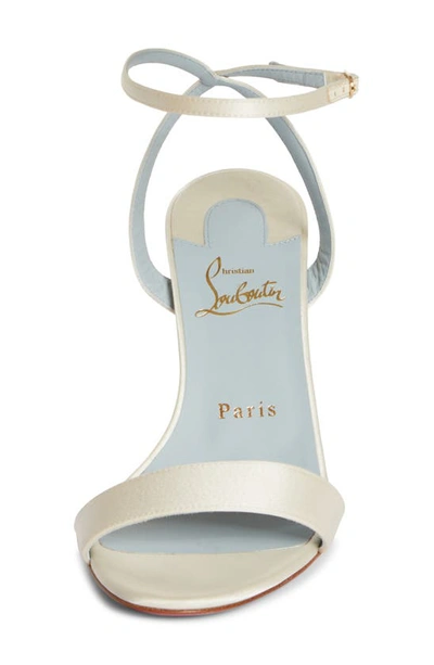 Christian Louboutin Loubigirl Ankle Strap Sandal In White