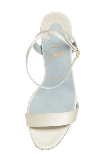 Christian Louboutin Loubigirl Ankle Strap Sandal In White