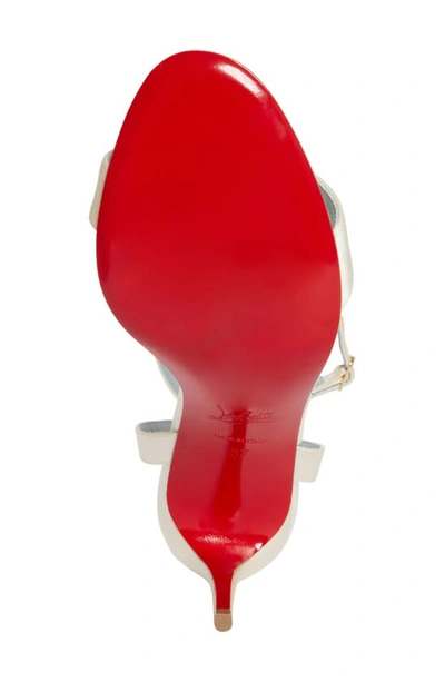 Christian Louboutin Loubigirl Ankle Strap Sandal In White