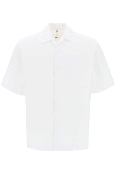 Shop Oamc Kurt Bowling Shirt In White