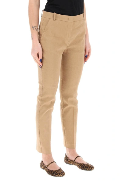 Shop Pinko Bello Cigarette Pants In Brown