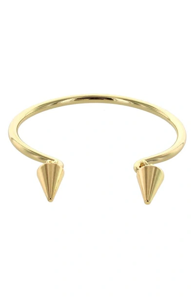 Shop Olivia Welles Trish Spike Cuff Bracelet In Metallic