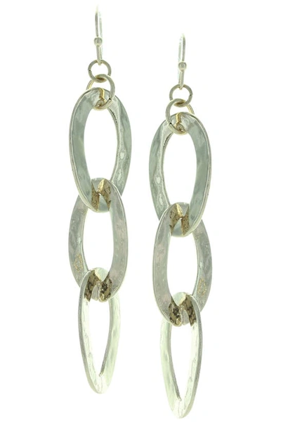 Shop Olivia Welles Ally Oval Link Drop Earrings & Layered Necklace Set In Gold Metallic