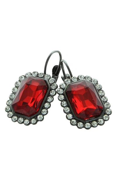 Shop Olivia Welles Diana Drop Earrings In Red
