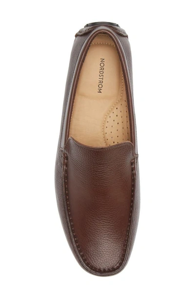 Nordstrom Bend Venetian Driving Shoe In Brown Chocolate