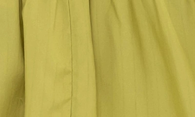 August Sky Flutter Sleeve A-line Midi Dress In Kiwi
