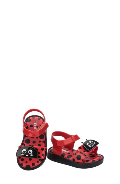 Shop Melissa Kids' Jump Bugs Sandal In Red/ Black