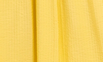 Shop August Sky Smocked Empire Waist Midi Dress In Dusty Yellow