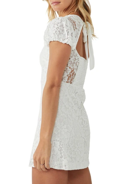 Shop Free People Hailee Puff Sleeve Lace Dress In Ivory