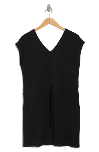 Shop Marika Becca Cap Sleeve Jersey Shift Dress In Black