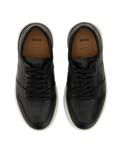 Shop Hugo Boss Boss Sneaker "gary" In Black