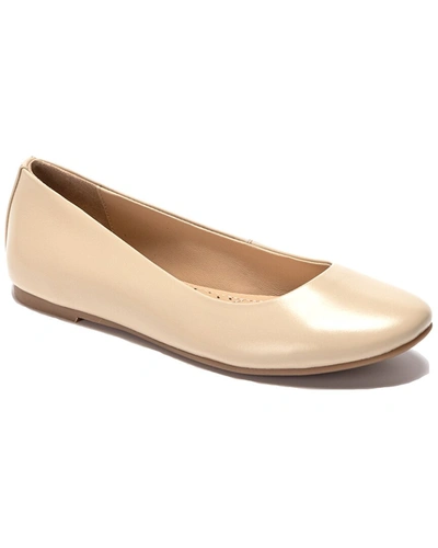 Shop Soho Collective Abby Leather Ballerina Flat In Brown