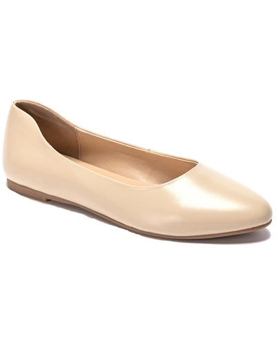 Soho Collective Abby Leather Ballerina Flat In Brown