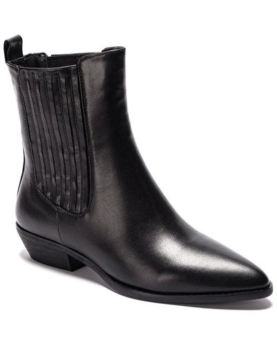 Shop Soho Collective Jaclyn Leather Boot In Black