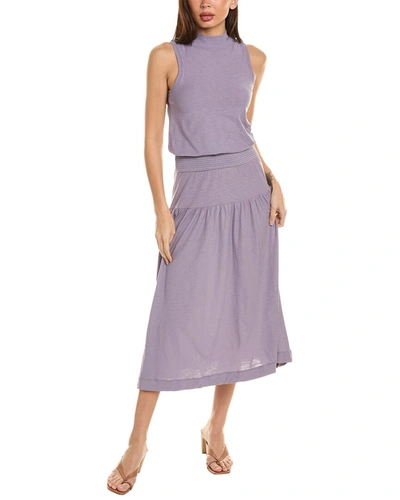 Shop Nation Ltd Margot Turtleneck Tank Maxi Dress In Purple