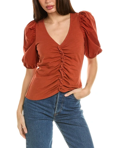 Shop Nation Ltd Giada Gathered Top In Red