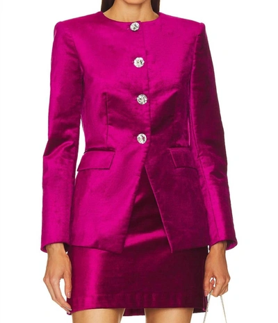 Shop Veronica Beard Cencia Jacket In Fuchsia In Pink