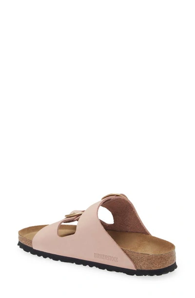 Shop Birkenstock Arizona Big Buckle Slide Sandal In Soft Pink