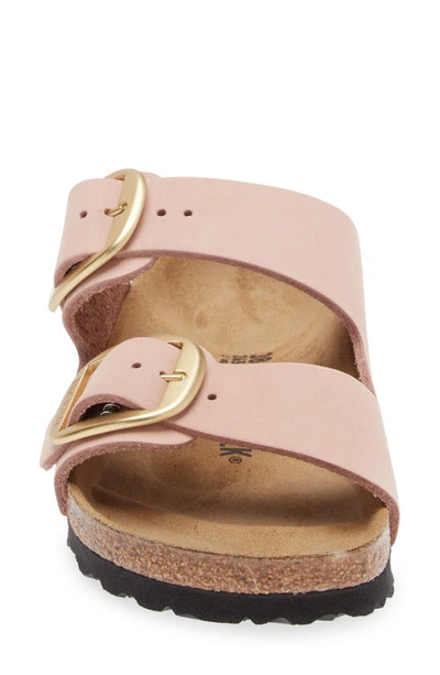 Shop Birkenstock Arizona Big Buckle Slide Sandal In Soft Pink