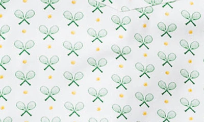 Shop Petite Plume Match Point Cotton Short Pajamas In Green